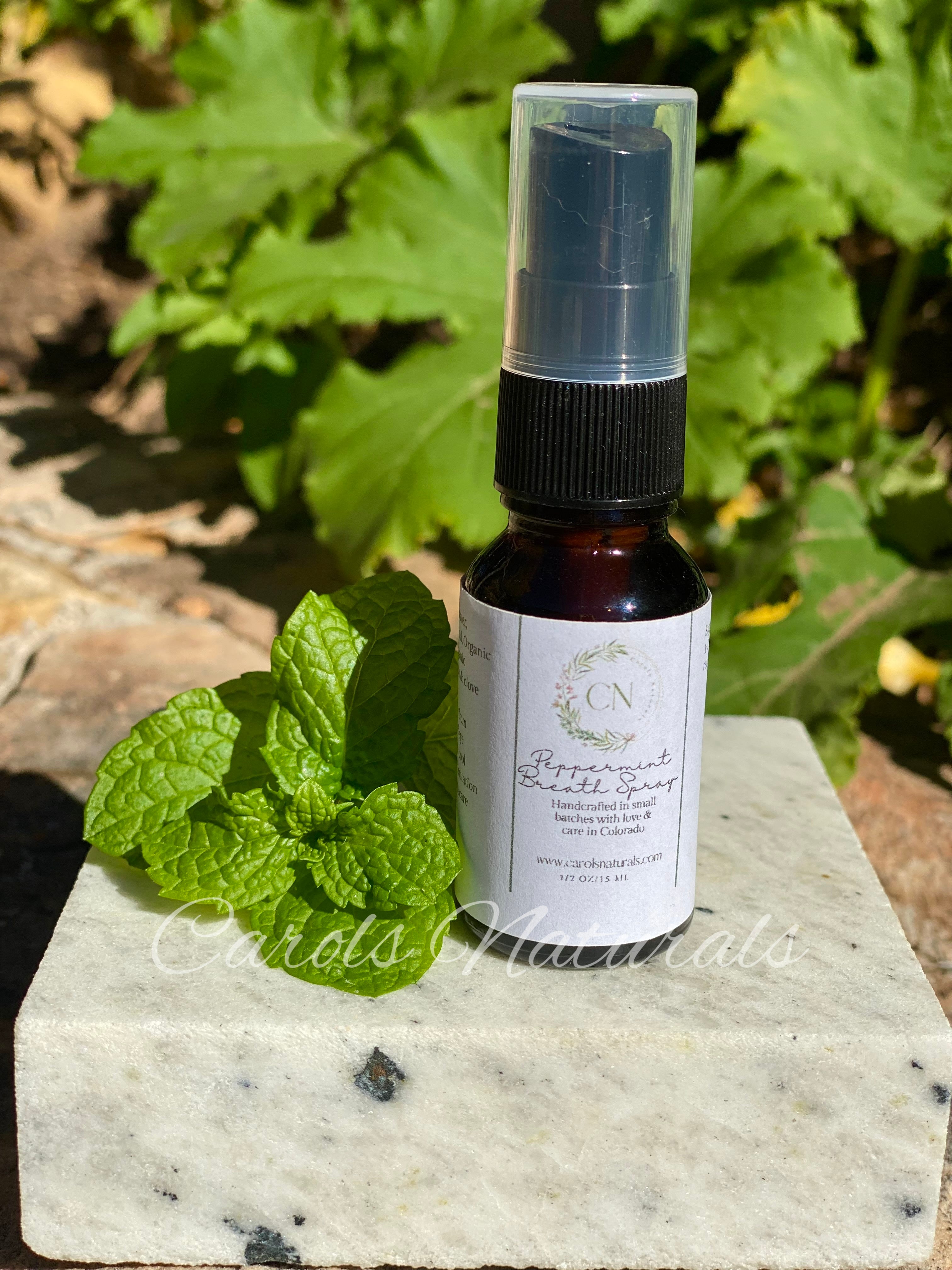 Peppermint Breath Spray Carols Naturals